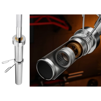 GRYF OLIMPIJSKI Z ŁOŻYSKAMI SZTANGA DO ĆWICZEŃ 220CM 50MM